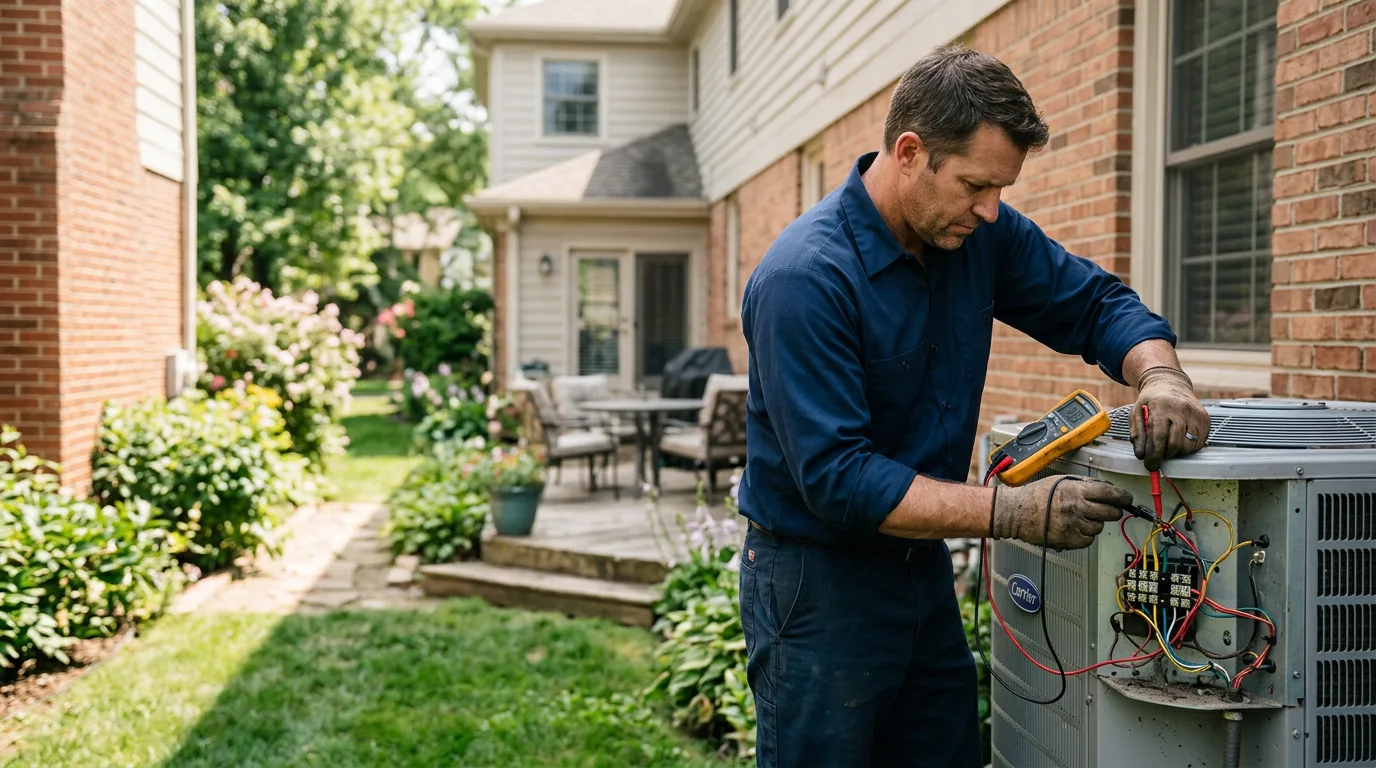 HVAC technician working near Yorktown, VA